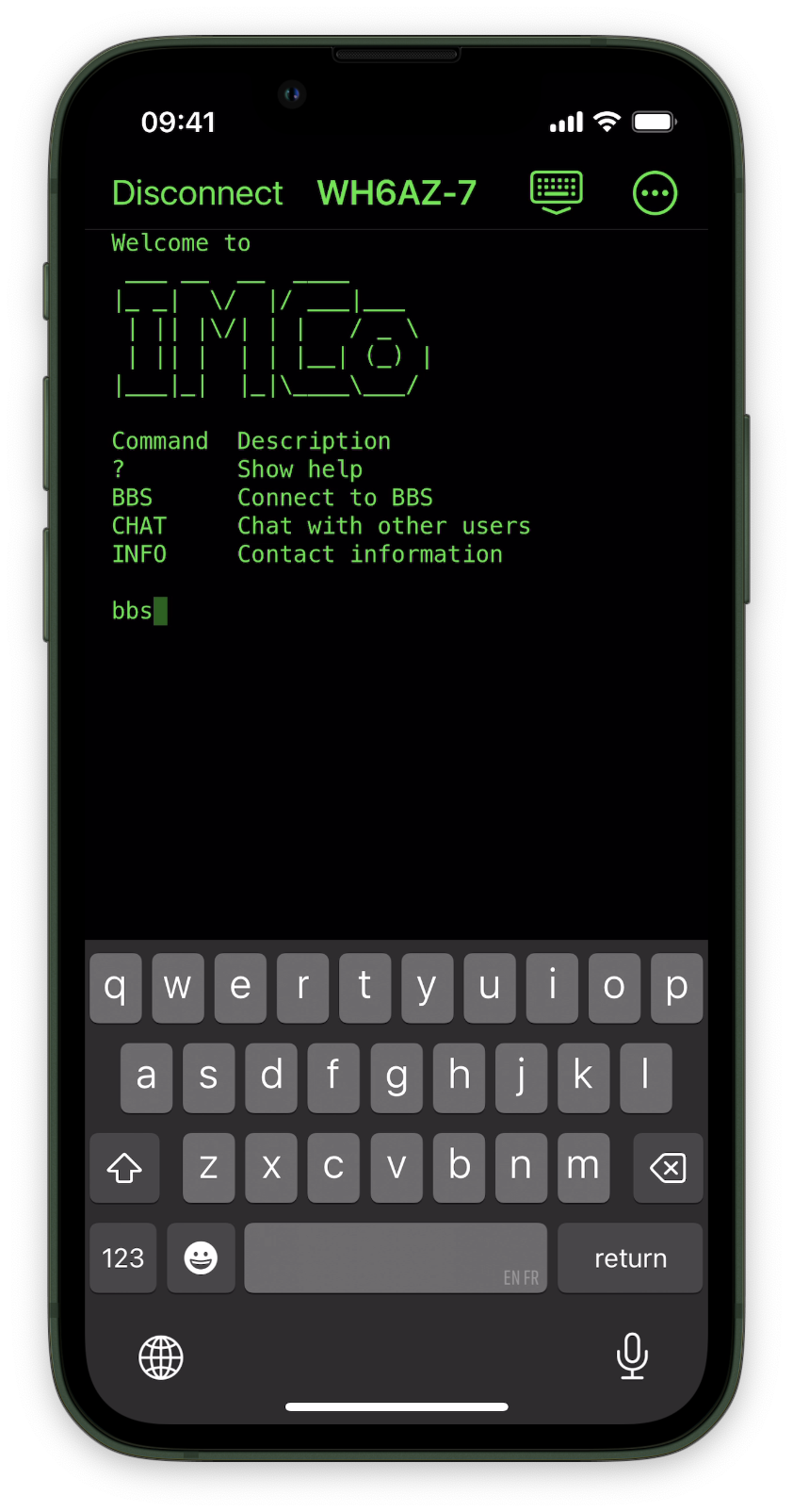 Packet Commander iPhone