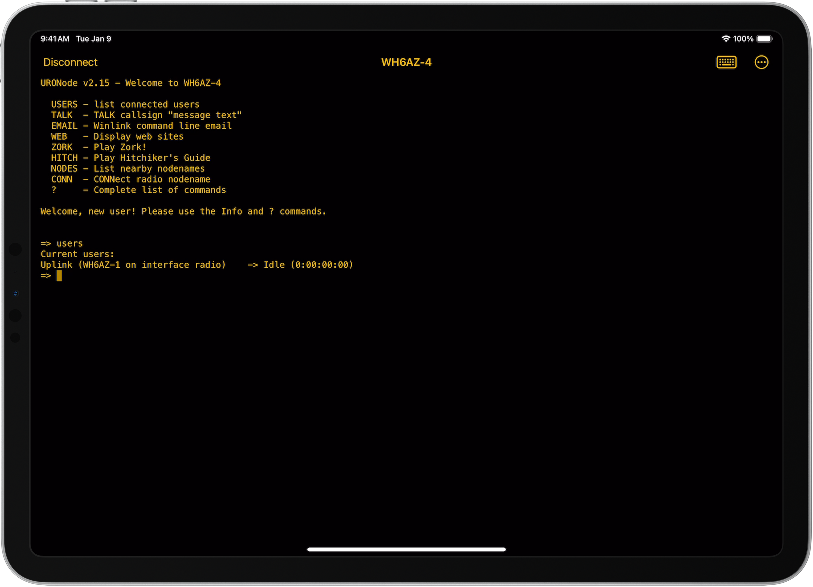 Packet Commander iPad